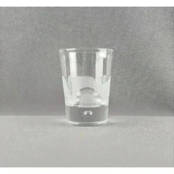 Bailey's On The Rocks Old Fashioned Drinking Glass Art Glass Controlled Bubble - Picture 3 of 6